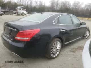 2014 Hyundai Equus Ultimate z VIN KMHGH4JH3EU076035, wystawiony jako Copart lot #46129025 z przebiegiem 41 083 mil mil oraz Szkoda całkowita • Salvage title. Historia ofert i sprzedaży dostępna na DreamBid. Obrazek 3.