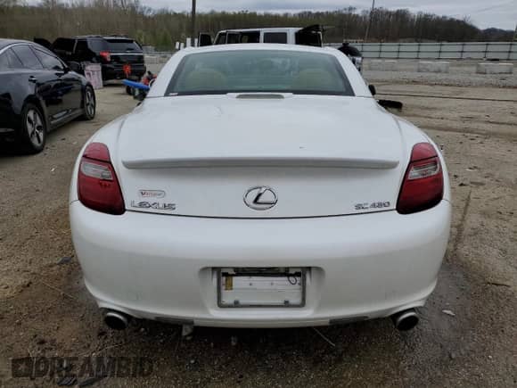 2007 Lexus SC 430 с VIN JTHFN45Y979014145, выставлен на аукционе Copart как лот 51124315 с пробегом 190 378 миль миль и На запчасти • Non repairable. История ставок и продаж доступна на DreamBid. Изображение 6.