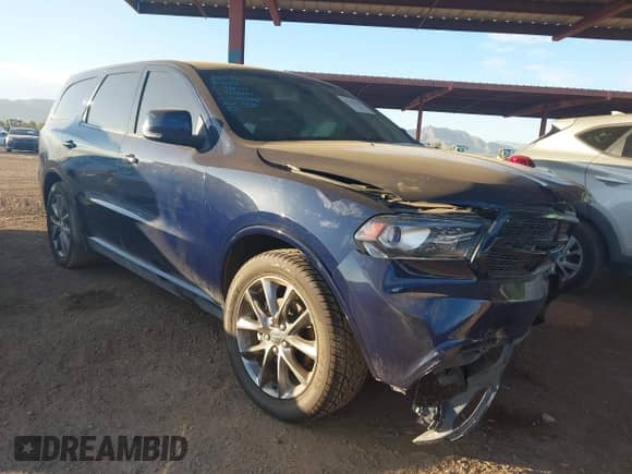 2017 Dodge Durango GT with VIN 1C4RDHDG9HC774288, listed as a IAAI auction lot 43221351 with 74,310 mi miles and . Bid and sale history available at DreamBid. Image 1.