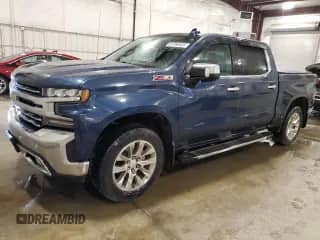 2021 Chevrolet Silverado 1500 LTZ with VIN 3GCUYGED9MG164489, listed as a Copart auction lot 81799455 with 140,108 mi miles and Salvage title. Bid and sale history available at DreamBid. Image 1.