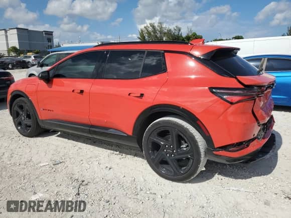 2025 Chevrolet Equinox EV RS с VIN 3GN7DSRP4SS133278, выставлен на аукционе Copart как лот 61950055 с пробегом 4 899 миль миль и Списание • Salvage title. История ставок и продаж доступна на DreamBid. Изображение 2.