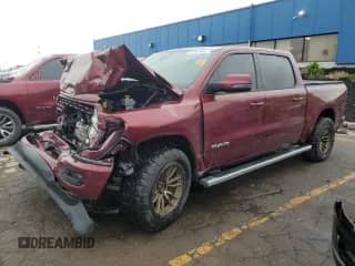 2023 Ram 1500 Lone Star with VIN 1C6SRFFT0PN503714, listed as a Copart auction lot 57791585 with 85,292 mi miles and Salvage title. Bid and sale history available at DreamBid. Image 1.