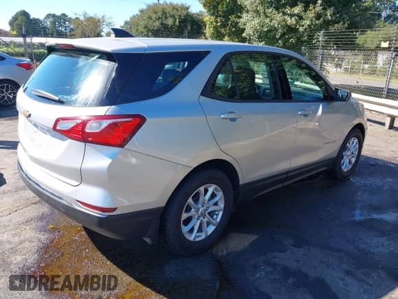 2018 Chevrolet Equinox LS with VIN 3GNAXHEV2JS627853, listed as a IAAI auction lot 43447665 with 114,684 mi miles and . Bid and sale history available at DreamBid. Image 4.