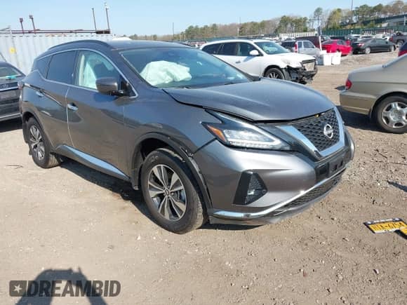 2024 Nissan Murano SV with VIN 5N1AZ2BSXRC119587, listed as a IAAI auction lot 42105764 with 6,411 mi miles and . Bid and sale history available at DreamBid. Image 1.