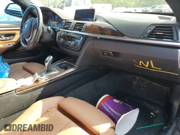 2017 BMW 4 Series 440i with VIN WBA4E3C52HG187043, listed as a Copart auction lot 64551664 with Not provided miles and Non repairable. Bid and sale history available at DreamBid. Image 8.