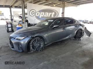 2021 Lexus IS 350 F Sport z VIN JTHGZ1E26M5019423, wystawiony jako Copart lot #70286515 z przebiegiem 54 335 mil mil oraz Szkoda całkowita • Salvage title. Historia ofert i sprzedaży dostępna na DreamBid. Obrazek 1.
