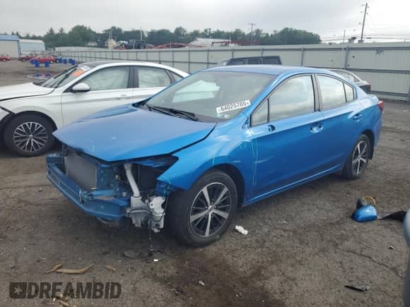 2020 Subaru Impreza Premium z VIN 4S3GKAV6XL3615489, wystawiony jako Copart lot #64025705 z przebiegiem 48 861 mil mil oraz Szkoda całkowita • Salvage title. Historia ofert i sprzedaży dostępna na DreamBid. Obrazek 1.