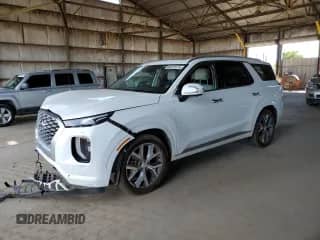 2021 Hyundai Palisade Limited with VIN KM8R54HE5MU292979, listed as a Copart auction lot 69670375 with 54,636 mi miles and Salvage title. Bid and sale history available at DreamBid. Image 1.