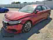 2021 Honda Accord EX-L z VIN 1HGCV3F5XMA012578, wystawiony jako Copart lot #69974565 z przebiegiem 76 778 mil mil oraz Szkoda całkowita • Salvage title. Historia ofert i sprzedaży dostępna na DreamBid. Obrazek 1.