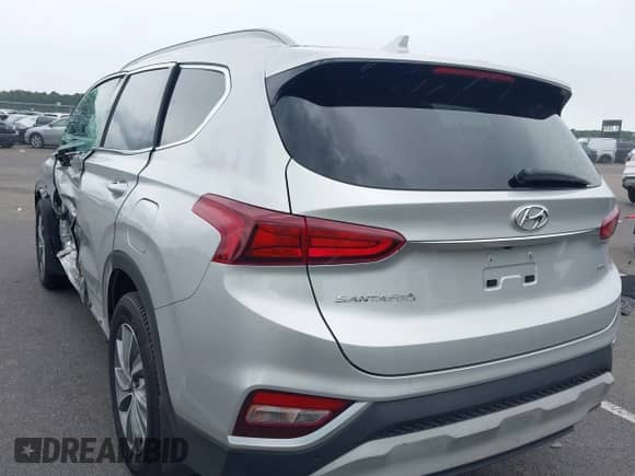 2019 Hyundai Santa Fe SEL with VIN 5NMS3CAD3KH119747, listed as a IAAI auction lot 42770505 with 122,041 mi miles and . Bid and sale history available at DreamBid. Image 3.