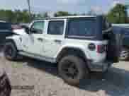 2021 Jeep Wrangler Unlimited Sahara with VIN 1C4HJXEG2MW862783, listed as a Copart auction lot 65708314 with 34,302 mi miles and Non repairable. Bid and sale history available at DreamBid. Image 2.