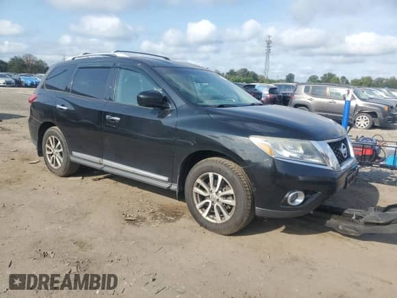 2015 Nissan Pathfinder SL with VIN 5N1AR2MM7FC696152, listed as a Copart auction lot 81258745 with 174,697 mi miles and Salvage title. Bid and sale history available at DreamBid. Image 4.