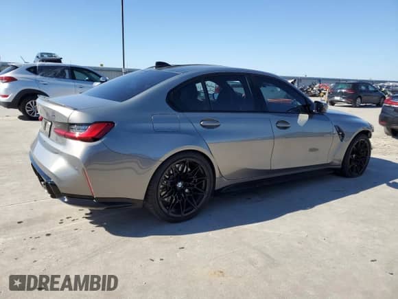 2021 BMW M3 с VIN WBS53AY0XMFL04228, выставлен на аукционе Copart как лот 80012024 с пробегом 16 588 миль миль и Списание • Salvage title. История ставок и продаж доступна на DreamBid. Изображение 3.