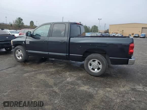 2007 Dodge 2500 SLT with VIN 3D7KR28C67G737580, listed as a Copart auction lot 80087834 with 321,903 mi miles and Salvage title. Bid and sale history available at DreamBid. Image 2.