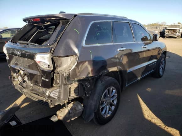 2016 Jeep Grand Cherokee Limited with VIN 1C4RJFBT4GC453349, listed as a Copart auction lot 76682724 with 85,640 mi miles and Salvage title. Bid and sale history available at DreamBid. Image 3.