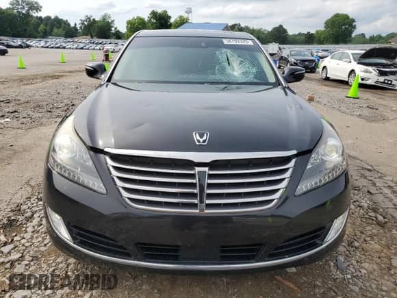 2015 Hyundai Equus Signature with VIN KMHGH4JH6FU092960, listed as a Copart auction lot 58793325 with 59,875 mi miles and Salvage title. Bid and sale history available at DreamBid. Image 5.