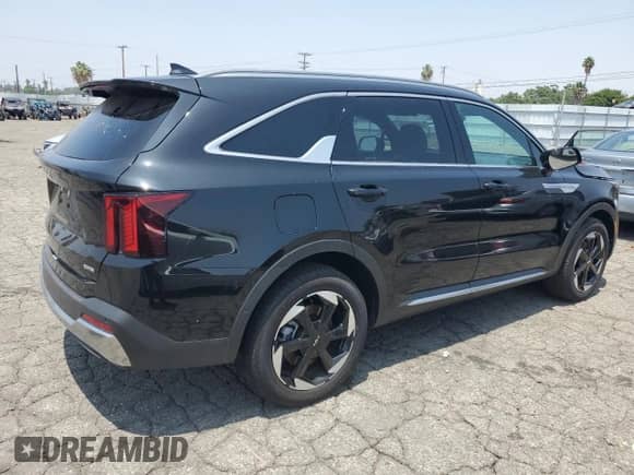 2025 Kia Sorento SX Prestige with VIN KNDRMDJH6S5305676, listed as a Copart auction lot 59501115 with 9,227 mi miles and Salvage title. Bid and sale history available at DreamBid. Image 3.