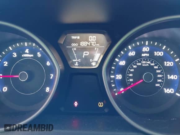 2013 Hyundai Elantra Limited with VIN 5NPDH4AE2DH265992, listed as a IAAI auction lot 43231401 with 188,470 mi miles and . Bid and sale history available at DreamBid. Image 7.