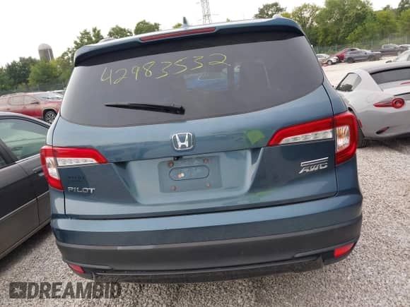 2021 Honda Pilot Special Edition with VIN 5FNYF6H28MB058066, listed as a IAAI auction lot 42983532 with 156,323 mi miles and . Bid and sale history available at DreamBid. Image 16.