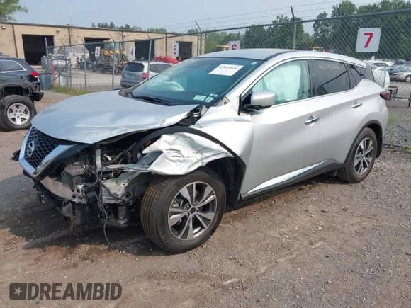 2021 Nissan Murano S with VIN 5N1AZ2AS5MC127316, listed as a IAAI auction lot 42845026 with 40,124 mi miles and . Bid and sale history available at DreamBid. Image 2.
