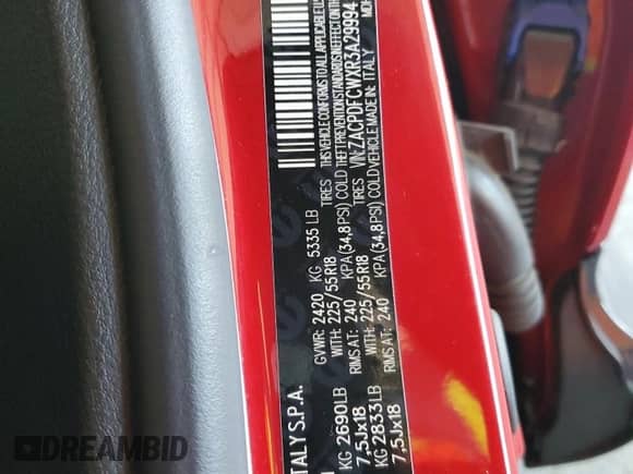 2024 Dodge Hornet R/T z VIN ZACPDFCWXR3A29994, wystawiony jako Copart lot #46920375 z przebiegiem 18 539 mil mil oraz Nie do naprawy • Non repairable. Historia ofert i sprzedaży dostępna na DreamBid. Obrazek 13.