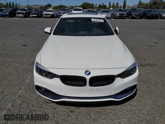 2019 BMW 4 Series 430i with VIN WBA4W3C53KAF92774, listed as a Copart auction lot 62580375 with 37,573 mi miles and Salvage title. Bid and sale history available at DreamBid. Image 5.