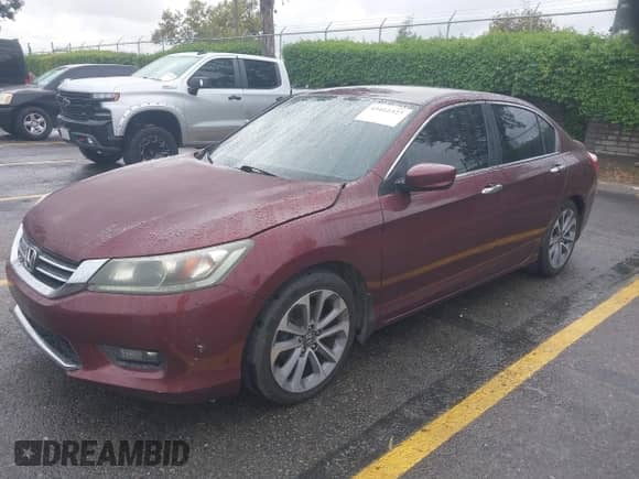 2014 Honda Accord Sport with VIN 1HGCR2F58EA167484, listed as a IAAI auction lot 43412327 with 118,342 mi miles and . Bid and sale history available at DreamBid. Image 2.