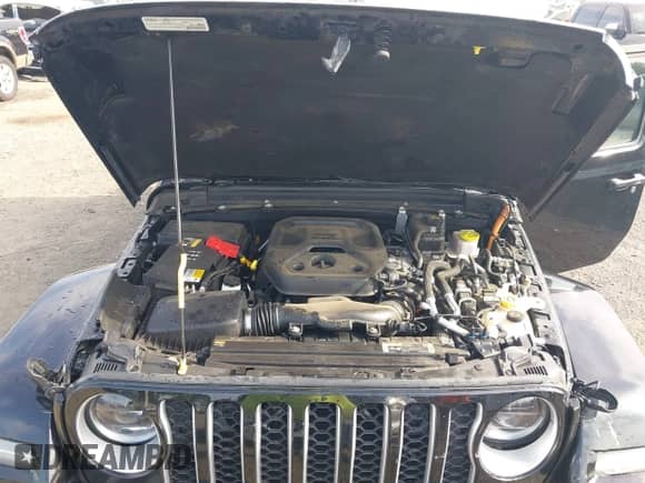 2023 Jeep Wrangler Sahara with VIN 1C4JJXP62PW628735, listed as a IAAI auction lot 42683940 with 46,534 mi miles and . Bid and sale history available at DreamBid. Image 10.