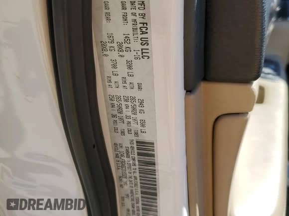 2016 Jeep Grand Cherokee Limited с VIN 1C4RJFBGXGC318329, выставлен на аукционе Copart как лот 85735725 с пробегом 113 630 миль миль и Списание • Salvage title. История ставок и продаж доступна на DreamBid. Изображение 13.