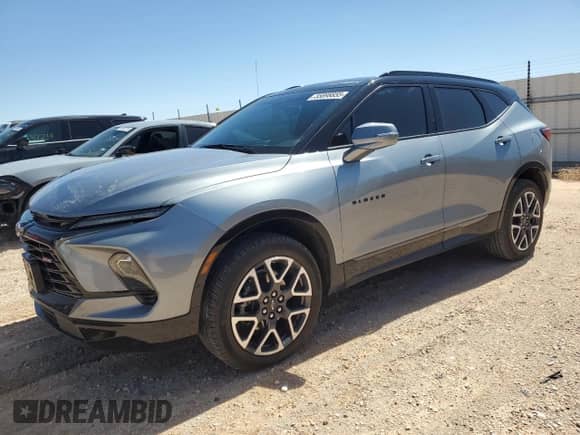 2024 Chevrolet Blazer RS with VIN 3GNKBERS8RS181723, listed as a Copart auction lot 55898855 with 18,349 mi miles and Salvage title. Bid and sale history available at DreamBid. Image 1.