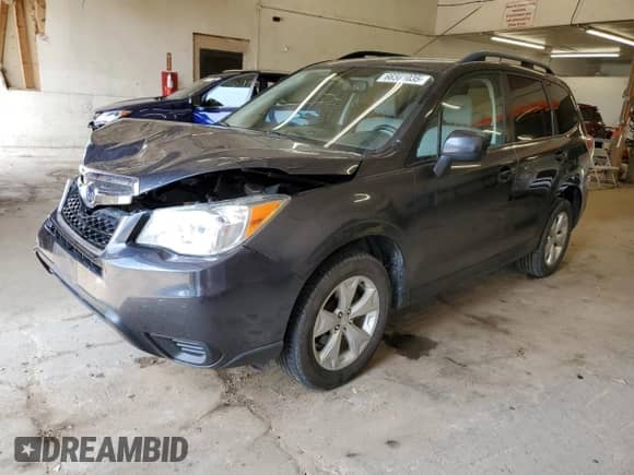 2014 Subaru Forester Premium with VIN JF2SJACC3EG447519, listed as a Copart auction lot 66561035 with 119,986 mi miles and Salvage title. Bid and sale history available at DreamBid. Image 1.