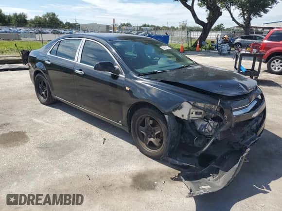 2008 Chevrolet Malibu 1LT with VIN 1G1ZH57B38F183304, listed as a Copart auction lot 80431755 with 296,990 mi miles and Salvage title. Bid and sale history available at DreamBid. Image 4.