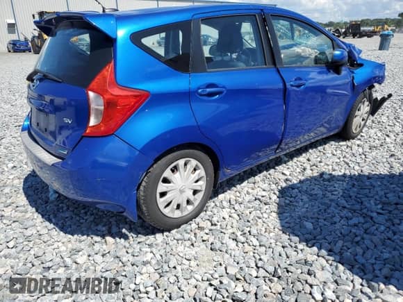 2014 Nissan Note SV with VIN 3N1CE2CP1EL426697, listed as a Copart auction lot 81847075 with Not provided miles and Salvage title. Bid and sale history available at DreamBid. Image 3.