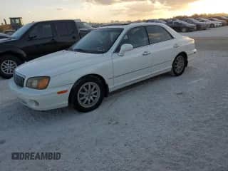 2003 Hyundai XG с VIN KMHFU45E63A237404, выставлен на аукционе Copart как лот 77546824 с пробегом Не указан миль и На запчасти • Non repairable. История ставок и продаж доступна на DreamBid. Изображение 1.