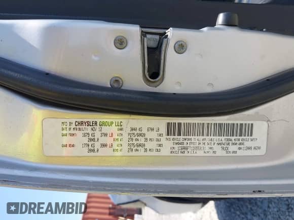 2013 Ram 1500 Express z VIN 1C6RR6FT1DS553131, wystawiony jako IAAI lot #42740236 z przebiegiem 208 491 mil mil oraz . Historia ofert i sprzedaży dostępna na DreamBid. Obrazek 9.