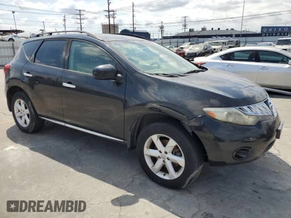 2009 Nissan Murano SL with VIN JN8AZ18U09W007374, listed as a Copart auction lot 72028995 with 214,277 mi miles and Clean title. Bid and sale history available at DreamBid. Image 4.