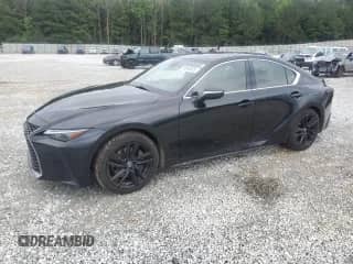 2021 Lexus IS 300 with VIN JTHC81F27M5046193, listed as a Copart auction lot 59846805 with 92,034 mi miles and Salvage title. Bid and sale history available at DreamBid. Image 1.