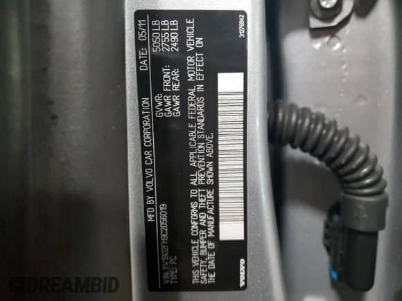 2012 Volvo S60 T6 с VIN YV1902FH9C2056019, выставлен на аукционе Copart как лот 83937575 с пробегом 98 476 миль миль и Списание • Salvage title. История ставок и продаж доступна на DreamBid. Изображение 12.