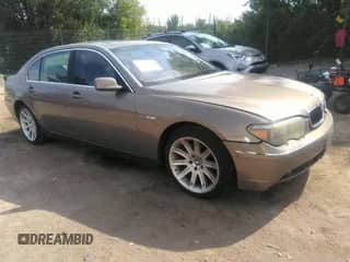 2004 BMW 7 Series 745Li with VIN WBAGN63514DS54659, listed as a IAAI auction lot 37205351 with 118,477 mi miles and . Bid and sale history available at DreamBid. Image 1.