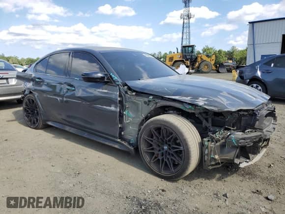 2025 BMW M3 Competition xDrive с VIN WBS33HJ0XSFT90597, выставлен на аукционе Copart как лот 65596505 с пробегом 3 607 миль миль и Списание • Salvage title. История ставок и продаж доступна на DreamBid. Изображение 4.