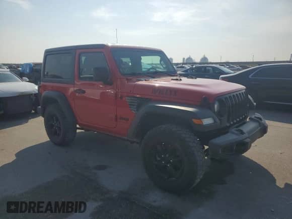 2022 Jeep Wrangler Sport с VIN 1C4GJXAG9NW204218, выставлен на аукционе Copart как лот 68503125 с пробегом 64 538 миль миль и Списание • Salvage title. История ставок и продаж доступна на DreamBid. Изображение 4.