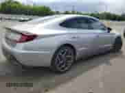 2021 Hyundai Sonata N Line with VIN 5NPEK4JC8MH115499, listed as a Copart auction lot 64394545 with 37,498 mi miles and Salvage title. Bid and sale history available at DreamBid. Image 3.