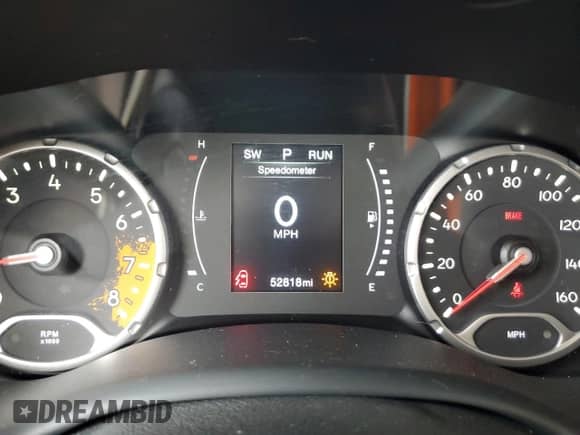 2018 Jeep Renegade Altitude with VIN ZACCJABB0JPJ51038, listed as a Copart auction lot 84776665 with 52,818 mi miles and Salvage title. Bid and sale history available at DreamBid. Image 9.