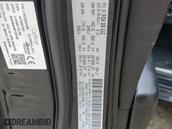 2019 Dodge Durango GT Plus with VIN 1C4RDHDG5KC769483, listed as a Copart auction lot 68628795 with 169,677 mi miles and Clean title. Bid and sale history available at DreamBid. Image 13.