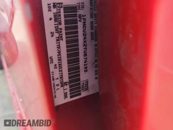 1996 Ford Explorer Eddie Bauer с VIN 1FMCU24X2TUB74195, выставлен на аукционе Copart как лот 57883935 с пробегом 209 381 миль миль и Списание • Salvage title. История ставок и продаж доступна на DreamBid. Изображение 13.