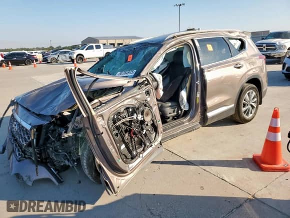 2020 Hyundai Santa Fe SEL z VIN 5NMS33AD6LH218354, wystawiony jako Copart lot #80384945 z przebiegiem Nie podano mil oraz Szkoda całkowita • Salvage title. Historia ofert i sprzedaży dostępna na DreamBid. Obrazek 1.