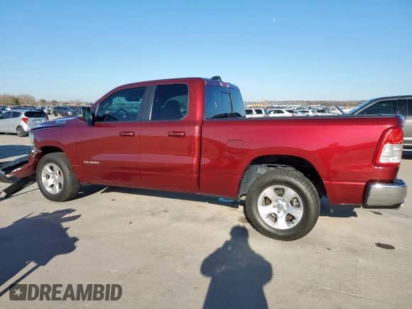 2022 Ram 1500 Lone Star z VIN 1C6RREBT7NN228547, wystawiony jako Copart lot #48293535 z przebiegiem 65 368 mil mil oraz Szkoda całkowita • Salvage title. Historia ofert i sprzedaży dostępna na DreamBid. Obrazek 2.