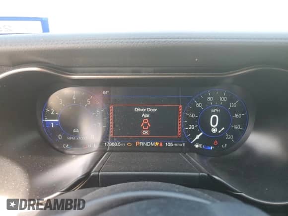 2020 Ford Mustang Shelby GT500 with VIN 1FA6P8SJXL5504191, listed as a Copart auction lot 48769875 with 17,368 mi miles and Salvage title. Bid and sale history available at DreamBid. Image 9.