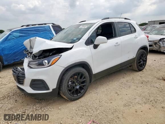 2022 Chevrolet Trax LT with VIN KL7CJLSM0NB501300, listed as a Copart auction lot 58649375 with 49,750 mi miles and Salvage title. Bid and sale history available at DreamBid. Image 1.