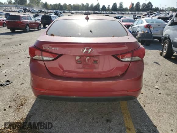 2016 Hyundai Elantra Limited with VIN KMHDH4AE5GU547680, listed as a Copart auction lot 82447985 with 128,607 mi miles and Clean title. Bid and sale history available at DreamBid. Image 6.